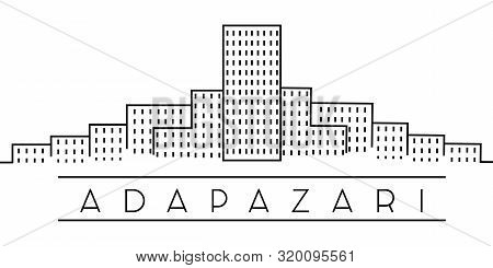 Adapazari City Outline Icon. Elements Of Turkey Cities Illustration Icons. Signs, Symbols Can Be Use