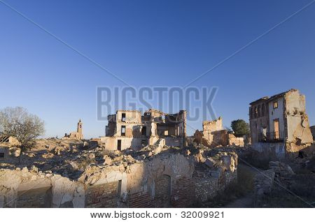 Vesnice zbořena Belchite