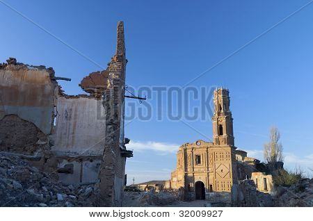 Vesnice zbořena Belchite