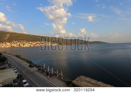 Amfilochia, Greece - 26 July 2019: The City Of Amfilochia In The Outskirts Of Western Greece