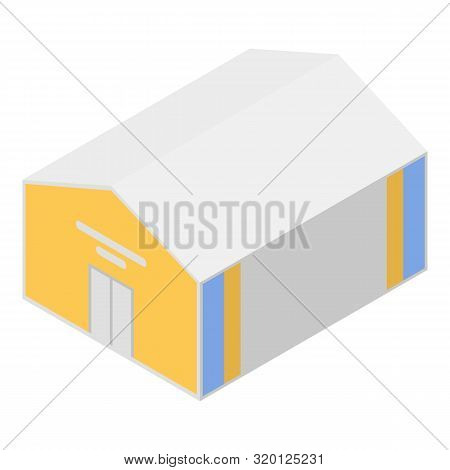 City Hangar Icon. Isometric Of City Hangar Vector Icon For Web Design Isolated On White Background