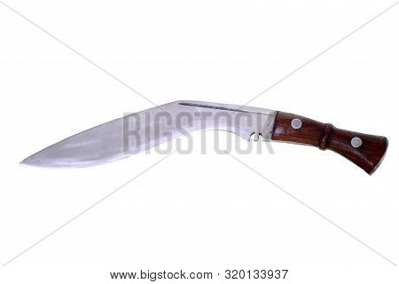 Gurkhas Kukri Knife Traditional Dagger, Indian, Sikh Isolated Over White