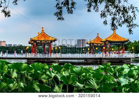 Landscape Of Nanhu Park, Changchun, China - Photographed In Changchun, China