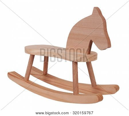 Rocking horse wooden toy vintage childhood
