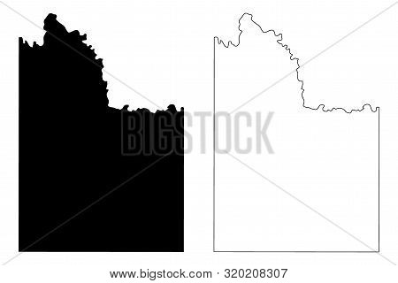 Wilbarger County, Texas (counties In Texas, United States Of America,usa, U.s., Us) Map Vector Illus
