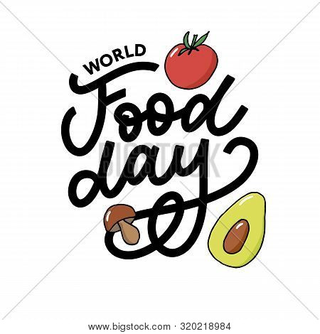 World Food Day Vector Illustration. Suitable For Greeting Card, Poster And Banner.