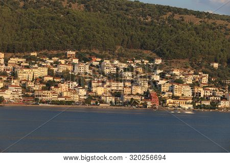 Amfilochia, Greece - 26 July 2019: The City Of Amfilochia In The Outskirts Of Western Greece