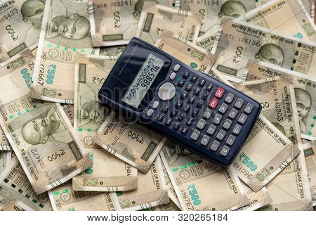 Concept Picture Of Business, Economy, Market, Money & Tax With Space For Text.