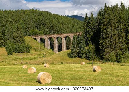 Chmarossky viaduct, old railroad, Telgart, Slovakia