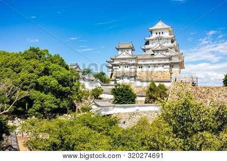 Himeji Castle the Unesco world heritage site in Himeji City Hyogo Japan in Summer