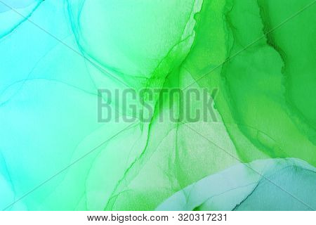 Colorful Abstract Background Made With Alcohol Ink Technique. Trendy Backdrop.