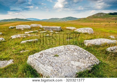 Old Stecci In Novakovici, Durmitor, Montenegro, Europe