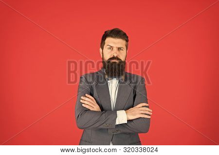 Do It With Fashion Or Not At All. Confident Businessman. Business Lawyer. Bearded Man In Formal Suit