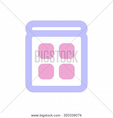 Flat Pink Purple Beauty Makeup Product Icon, Elegant Morandi Color Cosmetic Item, Fashion Accessorie