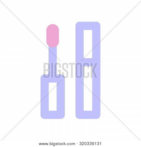 Flat Pink Purple Beauty Makeup Product Icon, Elegant Morandi Color Cosmetic Item, Fashion Accessorie