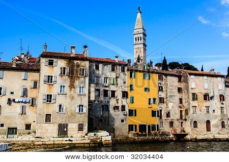 Ciudad medieval de Rovinj y Saint Eufemia Catedral, Croacia