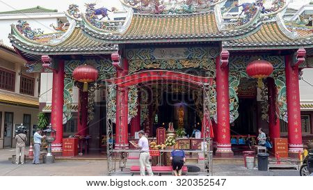 Bangkok, Thailand- June, 23, 2017 Kuan Im Shrine On The Grounds Of The Tien Fa Foundation