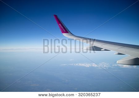 View Thorough The Window Of Wizz Air Plane