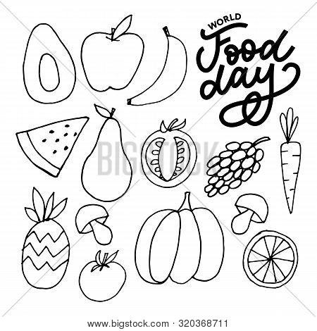 World Food Day Vector Illustration. Suitable For Greeting Card, Poster And Banner.