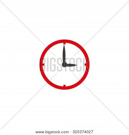 Clock Icon Vector Illustration On Whrite Backround Eps10