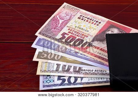 Old Money From Madagascar In The Black Wallet