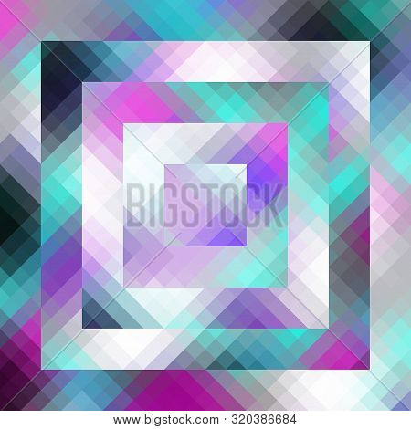 Geometric Abstract Pattern In Low Poly Style.