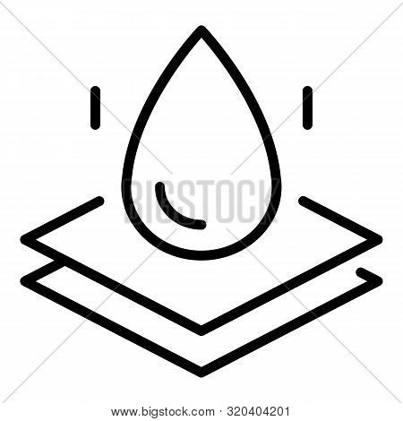Waterproof Membrane Icon. Outline Waterproof Membrane Vector Icon For Web Design Isolated On White B