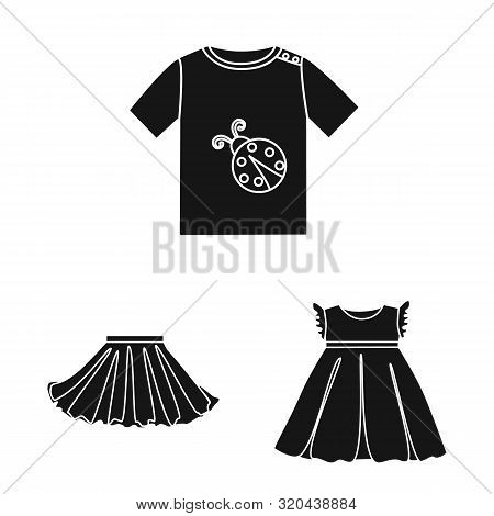 Vector Design Of Little And Cotton Logo. Collection Of Little And Kid Stock Vector Illustration.