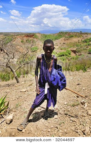 Portrét mladého Masajů