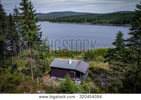 The Bedrichov Dam Reservoir Was Built In 1902-1905 On The Black Neisse River At The Instigation Of T
