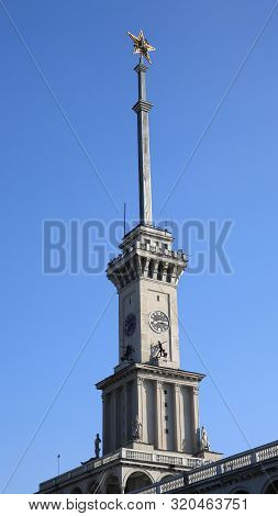 Capstan Of North River Port In Moscow