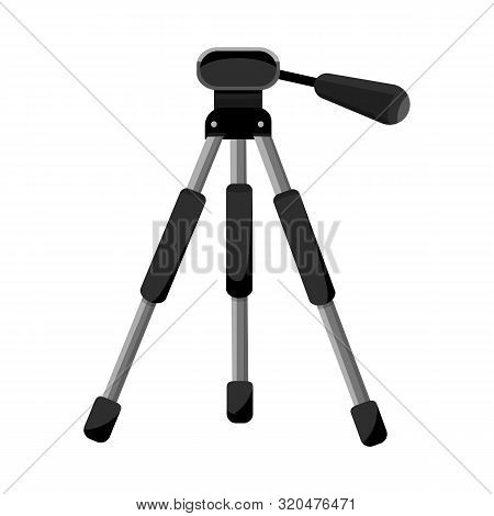 Isolated Object Of Tripod And Support Symbol. Set Of Tripod And Stand Stock Symbol For Web.