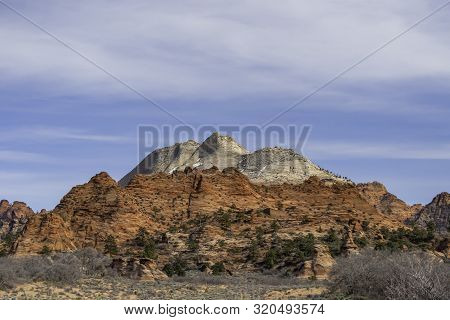 Kolob Behind Zion National Park In Utah