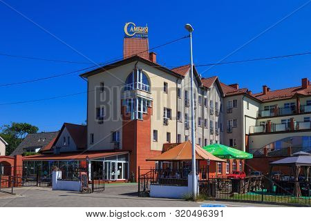 Zelenogradsk, Kaliningrad Region, Russia - June 18, 2019: View Of The Hotel Sambia On The Baltic Sea