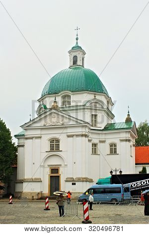 Warsaw, Poland - May 12, 2012: The Roman Catholic St. Kazimierz Church In New Town Of Warsaw At Ryne