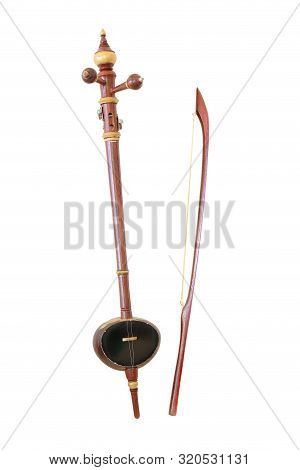 The Fiddle Thai Instrument On White Background
