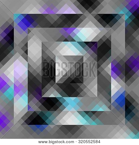 Geometric Abstract Pattern In Low Poly Style.
