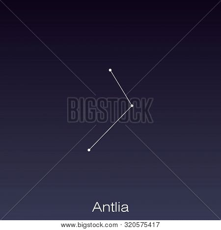 Antlia Constellation As It Can Be Seen By The Naked Eye.
