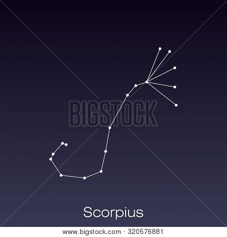 Scorpius Constellation As It Can Be Seen By The Naked Eye.