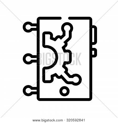 difference engine outline vector icon on white background