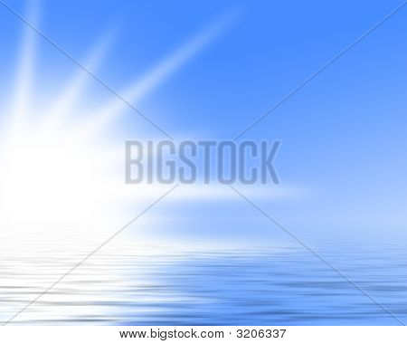 Solopgangen Over havet