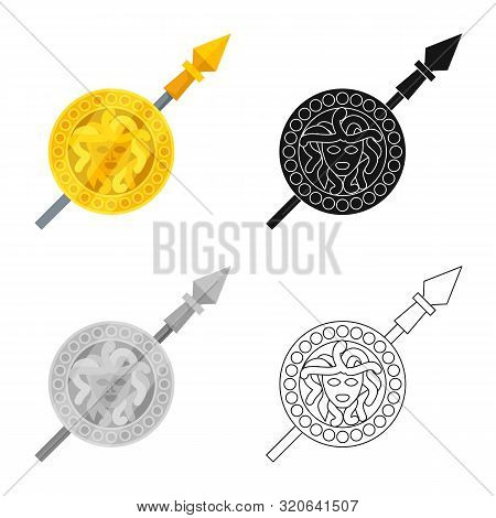 Isolated Object Of Aphrodite And Goddess Symbol. Collection Of Aphrodite And History Stock Symbol Fo