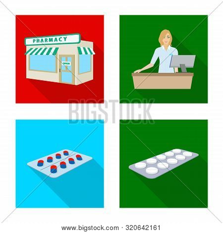 Isolated Object Of Hospital And Help Logo. Collection Of Hospital And Healthcare Vector Icon For Sto
