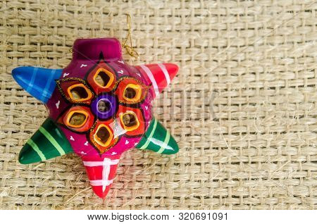 Artisan And Mexican Ceramic & Colorful Pinata Miniature