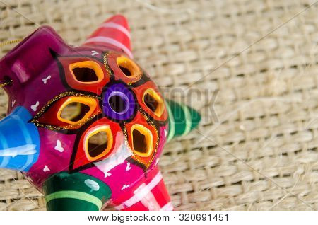 Artisan And Mexican Ceramic & Colorful Pinata Miniature