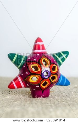 Artisan And Mexican Ceramic & Colorful Pinata Miniature