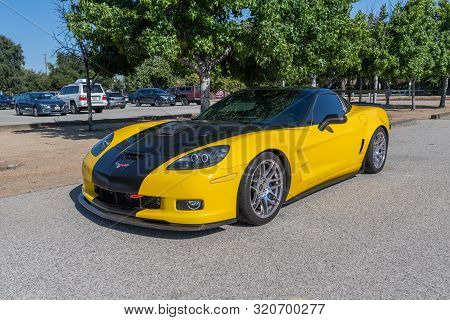 Chevrolet Corvette On Display During Supercar Sunday Event.