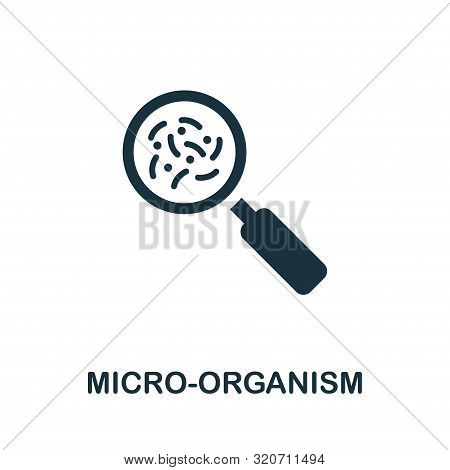 Micro-organism Icon Symbol. Creative Sign From Biotechnology Icons Collection. Filled Flat Micro-org