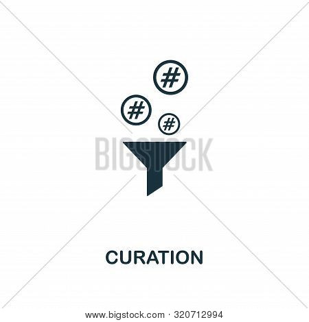 Curation Icon. Creative Element Design From Content Icons Collection. Pixel Perfect Curation Icon Fo