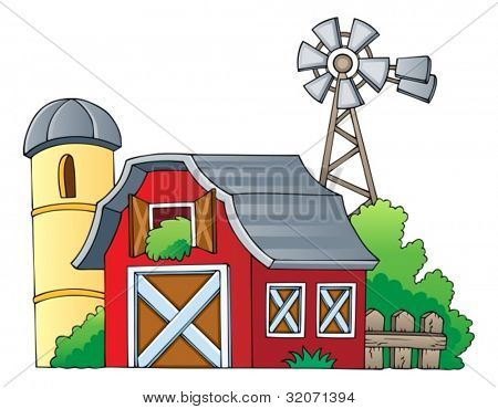 Bauernhof Thema Bild 1 Vektor-Illustration.